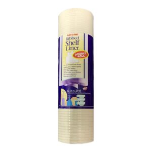 Warp's Ribbed Plast O Mat Shelf Liner White 12inch x 20ft